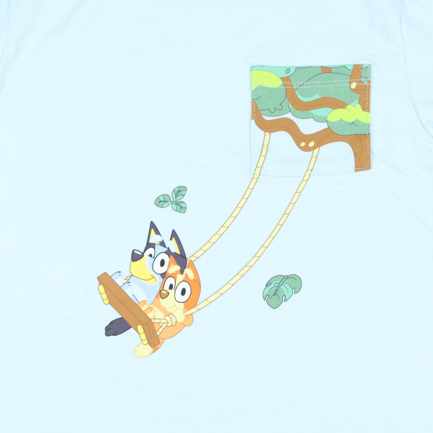 Disney Bluey Shirt Toddler Boys' Bluey and Bingo Tree Swing T-Shirt Short Set
