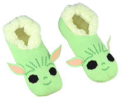Star Wars The Mandalorian Baby Grogu Women's Slipper Socks No-Slip Sole For Women