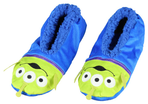 Disney Toy Story Aliens Little Green Men Slipper Socks No-Slip Sole