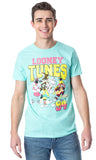 Looney Tunes Men's Characters In 90s Streetwear Graphic Design T-Shirt Adult