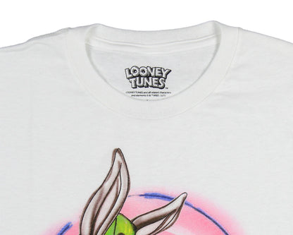 Looney Tunes Men's Tweety n' Bugs Kickin' It Old School Airbrush T-Shirt Adult