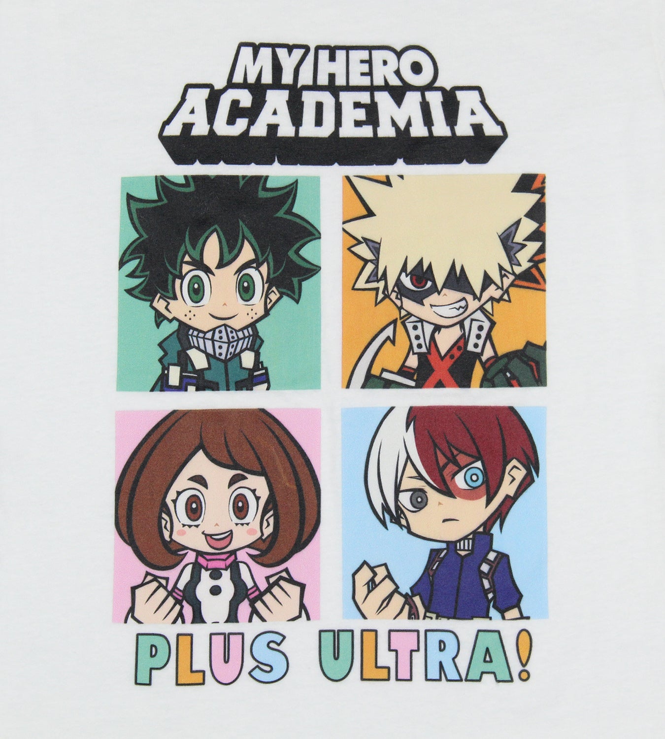 My Hero Academia Girls' Shirt Plus Ultra! Character Grid T-Shirt Tee Kids
