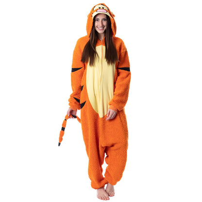 Disney Winnie The Pooh Adult Tigger Costume Plush Kigurumi Union Suit Pajama