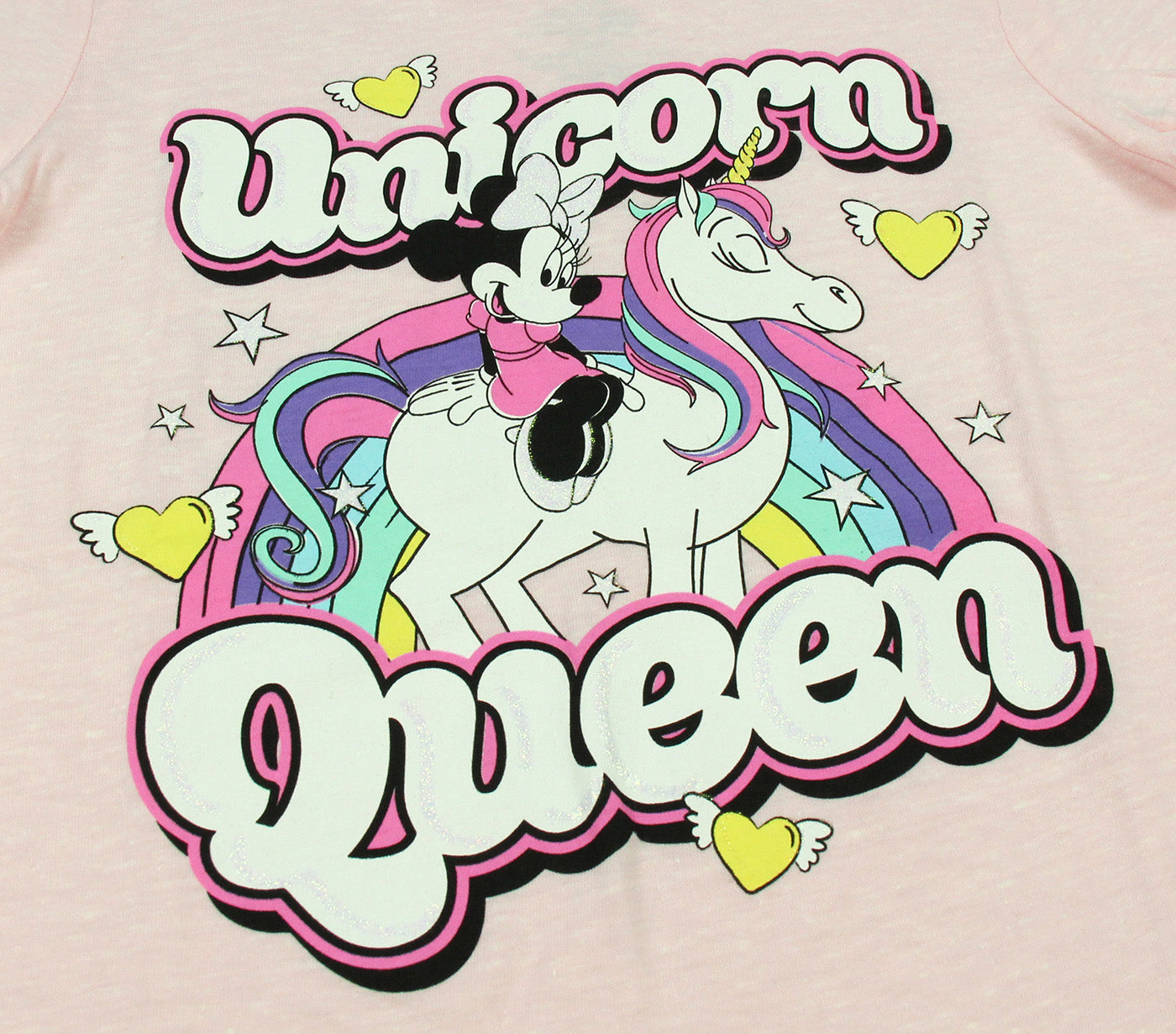 Disney Minnie Mouse Girls' Unicorn Queen T-Shirt