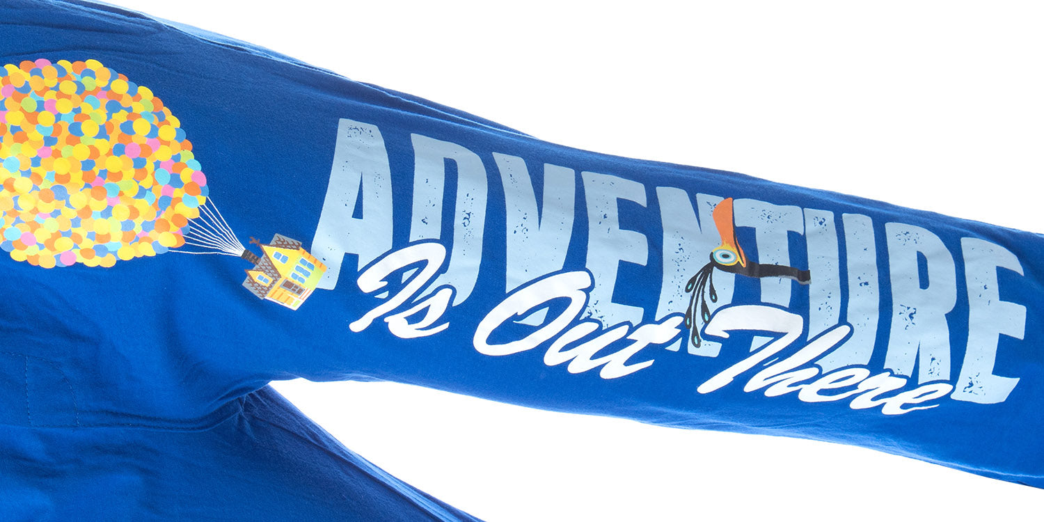 Disney UP Men's Adventure Is Out There Floating Balloon House Pajama Pants