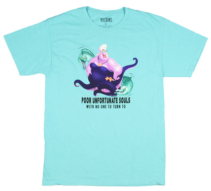 Disney Villains Men's Ursula Poor Unfortunate Souls T-Shirt Small Adult
