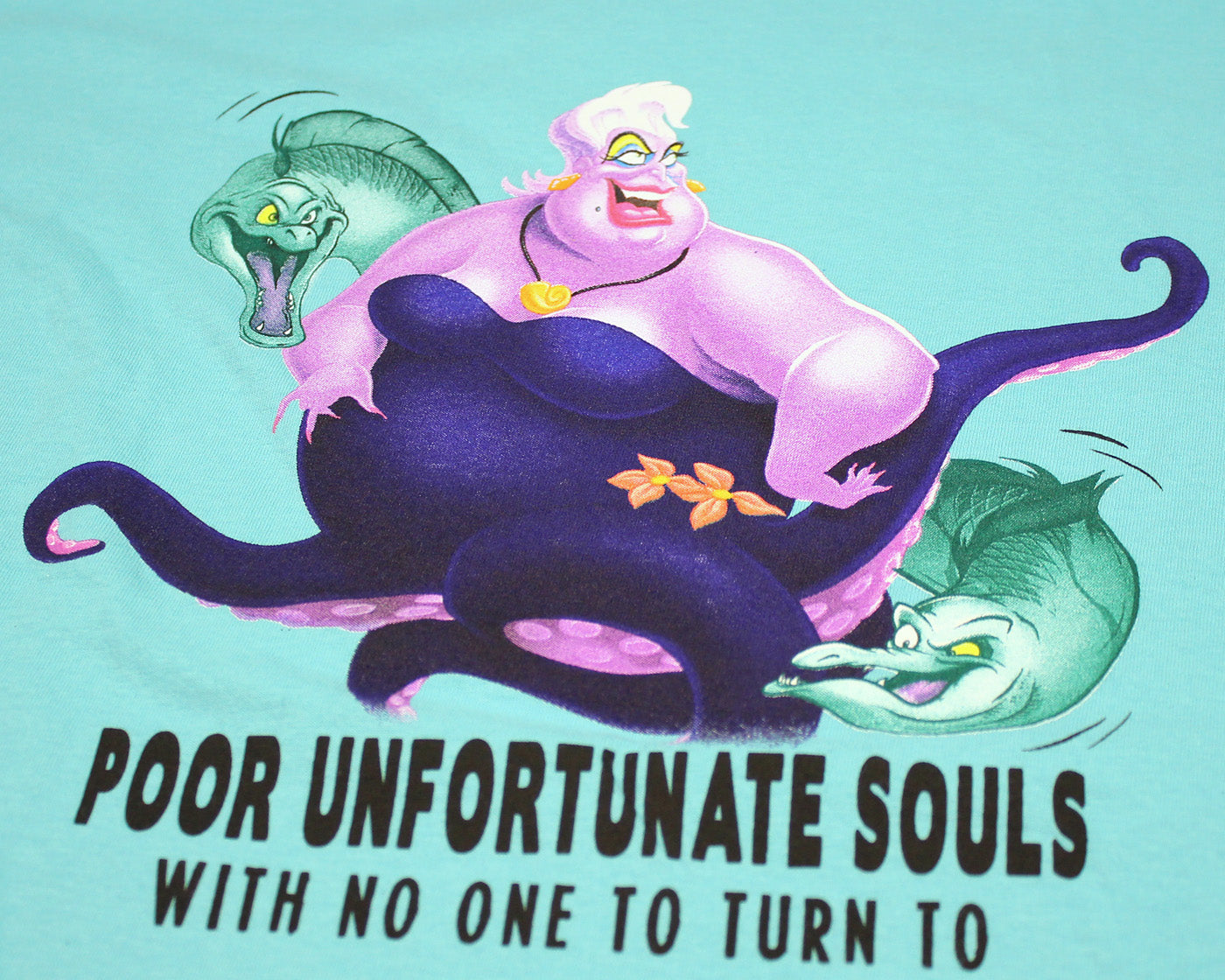 Disney Villains Men's Ursula Poor Unfortunate Souls T-Shirt Small Adult