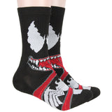 Marvel Venom Adult Character Savage Symbiote 1 Pair Crew Socks