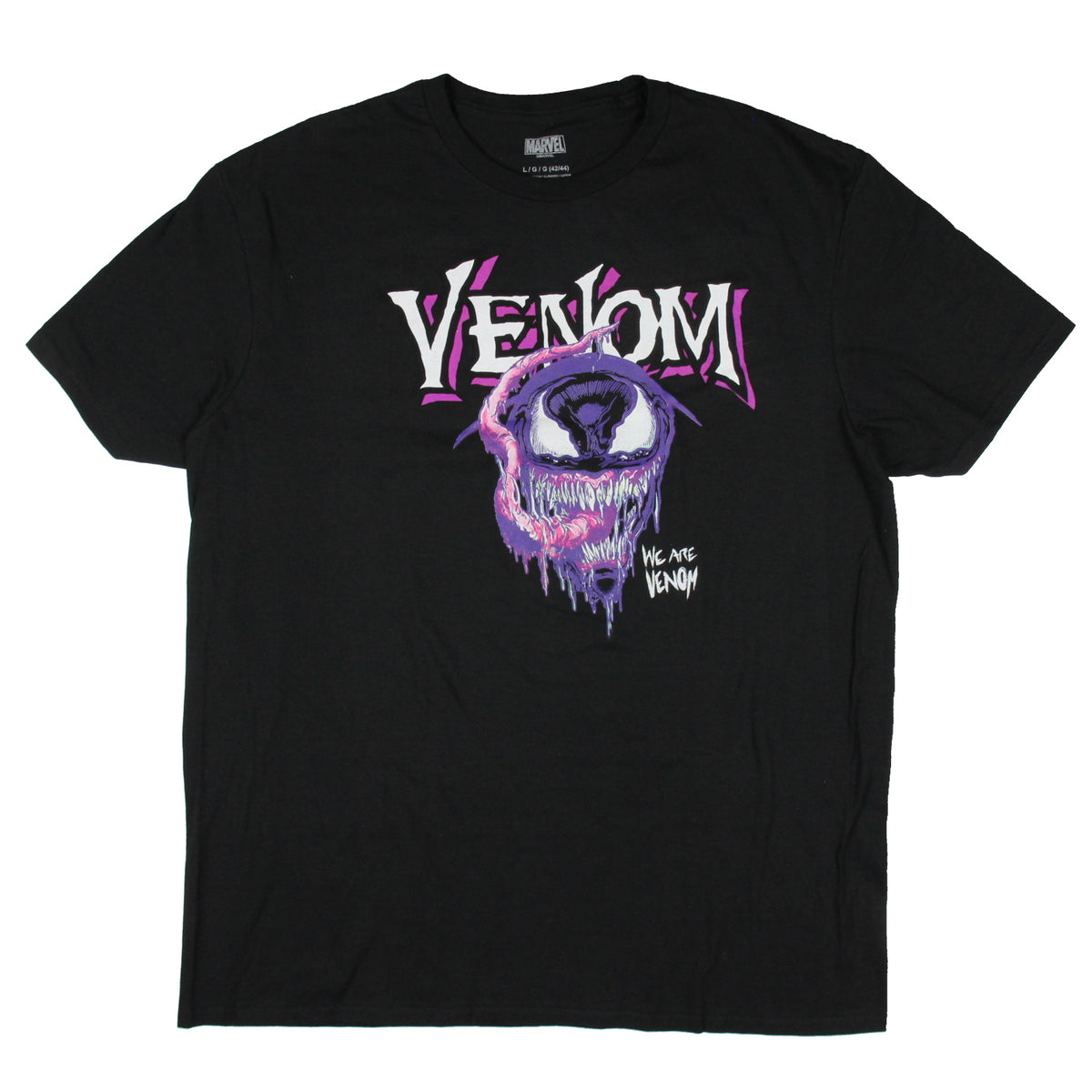 Marvel Venom Men's WE ARE VENOM Detailed Character Face T-Shirt Tee