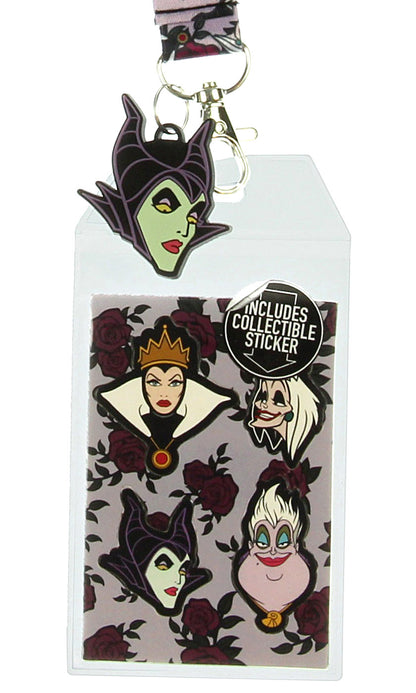 Disney Villains Breakaway Lanyard w/ID Badge Holder and Maleficent Charm