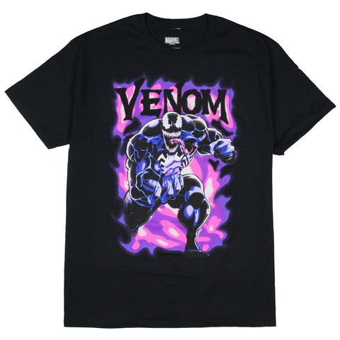 Marvel Comics Men's Spider-Man Venom Purple Smoke Character Adult T-Shirt