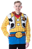 Disney Pixar Toy Story Men's I Am Woody The Cowboy Costume Adult Zip Hoodie