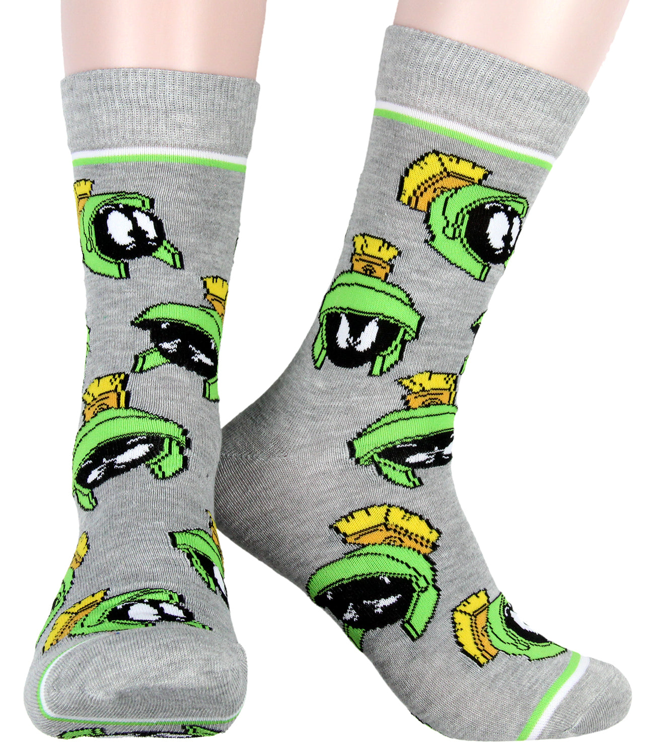 WB Looney Tunes Socks Allover Character Faces 5 Pair Men's Crew Socks