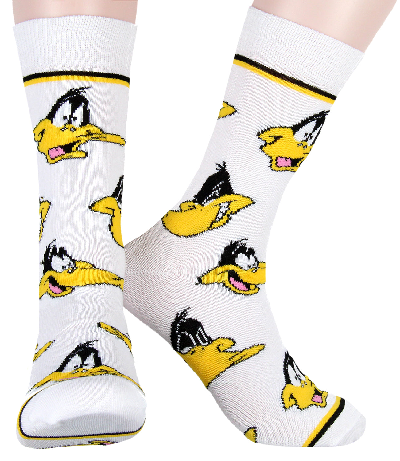 WB Looney Tunes Socks Allover Character Faces 5 Pair Men's Crew Socks