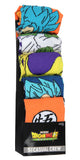 Dragon Ball Z Character Socks Goku Vegeta Frieza 5 Pack Adult Crew Socks