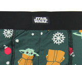 Star Wars The Mandalorian Men's Grogu Baby Yoda Christmas Boxer Briefs