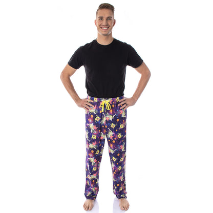 SpongeBob SquarePants Men's Space Chase Adult Lounge Pajama Pants