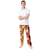 Harry Potter Mens' Themed Logo Quilted Pattern Adult Lounge Sleep Pajama Pants