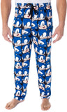 Sonic The Hedgehog Men's Allover Face Pattern Sleep Lounge Pajama Pants