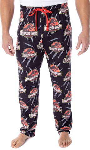 Jurassic Park Men's Allover Pattern Sleep Lounge Pajama Pants