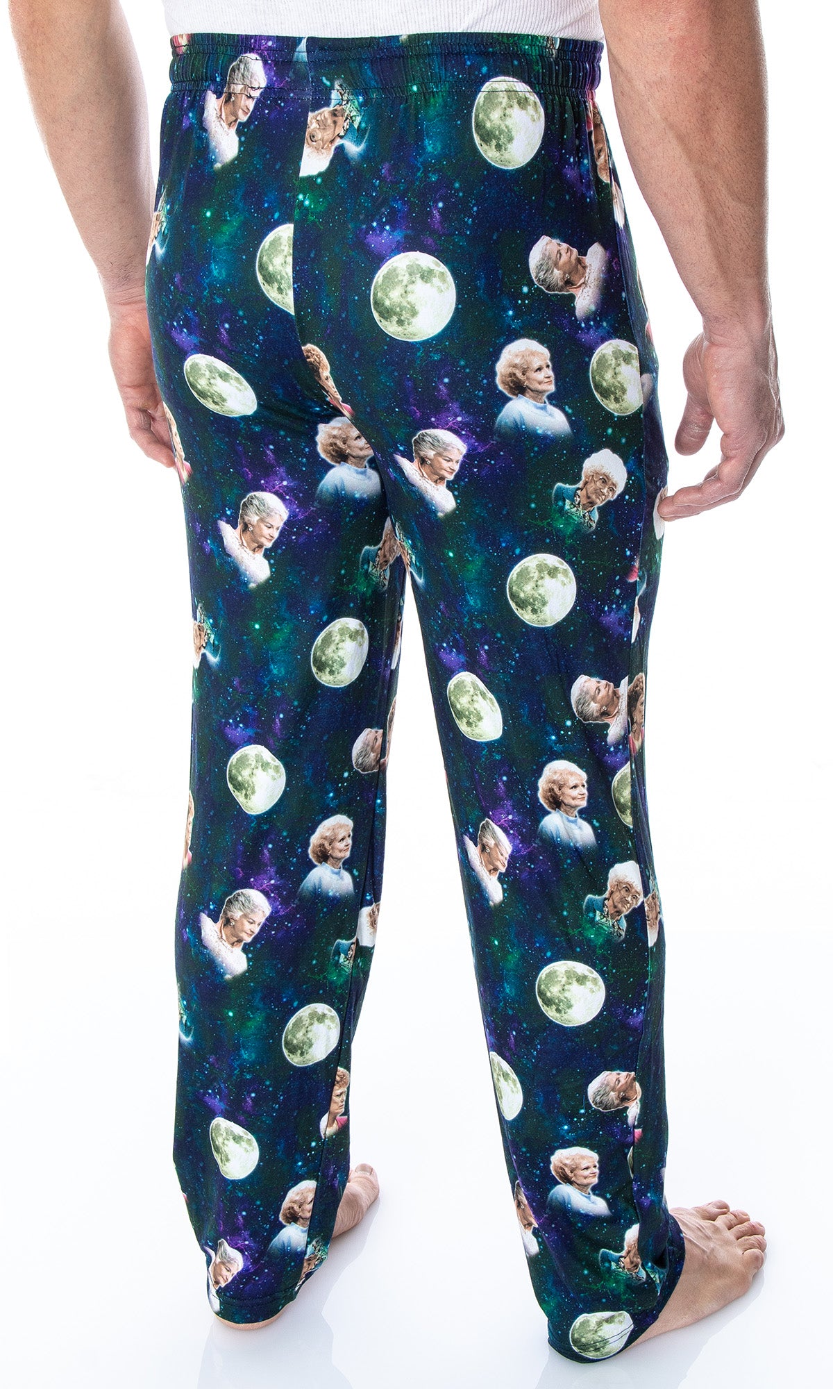 Golden Girls Men's 4 Character Moon Allover Sleep Lounge Pajama Pants