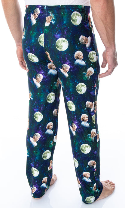 Golden Girls Men's 4 Character Moon Allover Sleep Lounge Pajama Pants