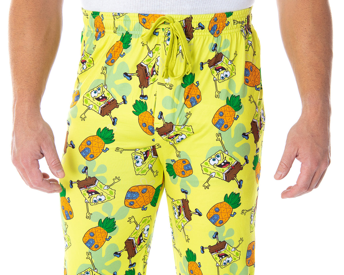 SpongeBob SquarePants Men's Pineapple House Adult Lounge Pajama Pants