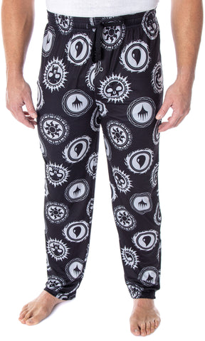 Magic The Gathering Men's Mana Color Logo Symbols Sleep Lounge Pajama Pants