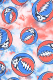 Grateful Dead Men's Allover Steal Your Face Logo Tie Dye Adult Pajama Pants