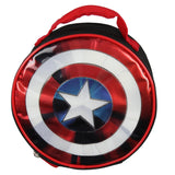Marvel Captain America Shield Shiny Insulated Lunch Box Bag Tote