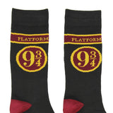 Harry Potter Platform 9 3/4 Hogwarts Express Adult Crew Socks