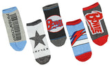 David Bowie Unisex Album Inspired 5 Pair Mix and Match Ankle Socks