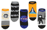 Buzz Aldrin NASA Themed No-Show Ankle Socks 5 Pair Set