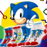 Sega Sonic The Hedgehog Youth Ankle Socks Child Video Game 4 PAIRS