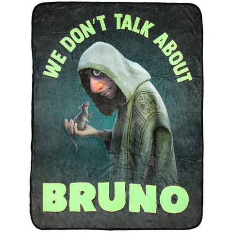 Disney Encanto We Don't Talk About Bruno Plush Throw Blanket 46' x 60'