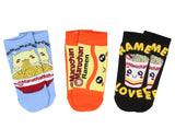Maruchan Ramen Noodles Face Logo Adult 5 Pair No-Show Socks
