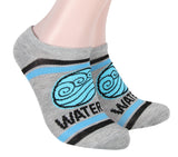Nickelodeon Avatar The Last Airbender Elements No-Show Ankle Socks 5 Pair