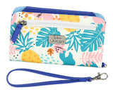 Disney Lilo & Stitch Tropical Design Snap-Closure Wristlet Wallet w/ Wrist Strap