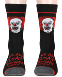 Stephen King's IT The Movie Pennywise The Clown 2 Pack Men's Athletic Crew Socks