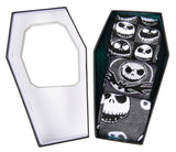 Nightmare Before Christmas Jack Skellington 3-Pair Crew Sock Coffin Gift Box Set