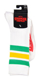Stranger Things Retro 80's Inspired 3 Stripe Logo Adult Crew Socks