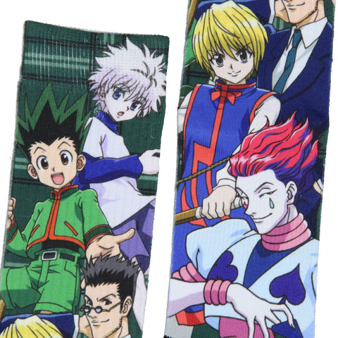 Hunter X Hunter Anime Mens' Characters Sublimated Adult Crew Socks