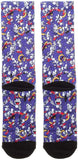 Sonic The Hedgehog Character Expressions Sublimated Crew Socks Mid-Calf