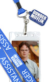 The Office Assistant To The Regional Manager Lanyard Clear ID Badge Holder