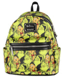Dr. Seuss The Grinch and Max All-Over Print Faux Leather Mini Backpack