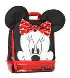 Disney Minnie Mouse Dual Compartment w/Ears & Bow Insulated Lunch Tote