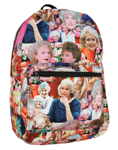 The Golden Girls Expressions Photo Collage Sublimated Laptop Backpack School Bag