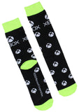 Xbox Socks Men's Video Game Gaming Logo Patterns 3 Pack Crew Socks