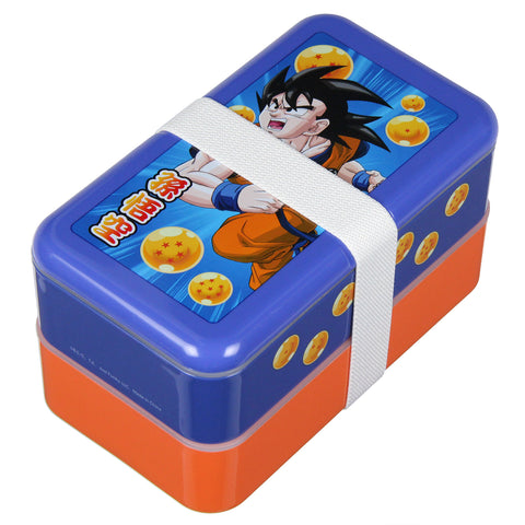 Dragon Ball Z Orange and Blue Goku Single Portion Compartment Bento Lunch Box