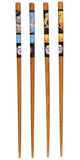 Demon Slayer Set Of 4 Collectible Anime Bamboo Chopsticks